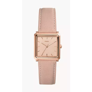 Watch strap Fossil ES4570 Leather Beige 18mm